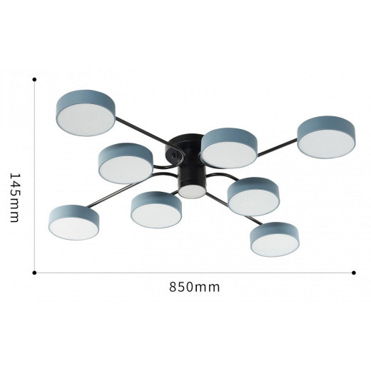 Потолочная люстра Arte Milano Ferrara 253039/8+1 Bk/Gr