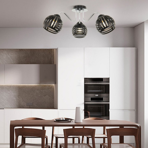 Потолочная люстра Arte Milano AMALFI-325107 325107/3 BK.CR