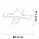 Потолочная люстра Vitaluce V3031 V3031-7/4PL