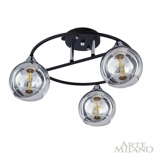 Потолочная люстра Arte Milano AMALFI-322403 322403/3 BK+CR