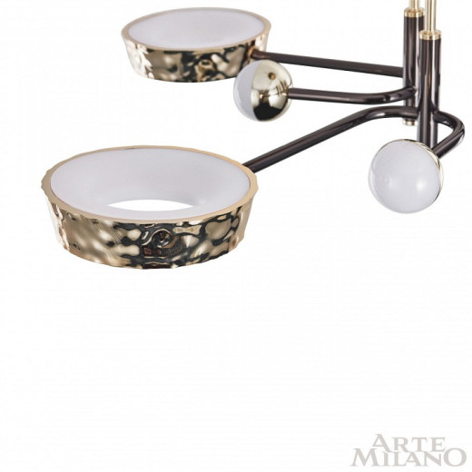 Потолочная люстра Arte Milano Ferrara-73210 273210/8 BK/GD