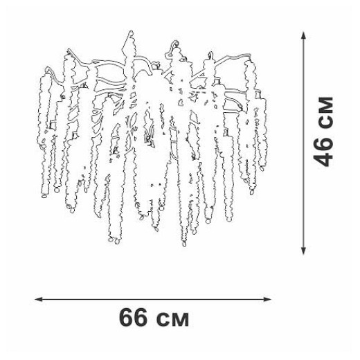 Потолочная люстра Vitaluce V2855 V2855-1/7PL