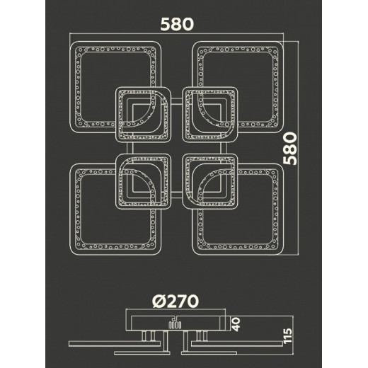 Потолочная люстра Ambrella Light FA FA4423