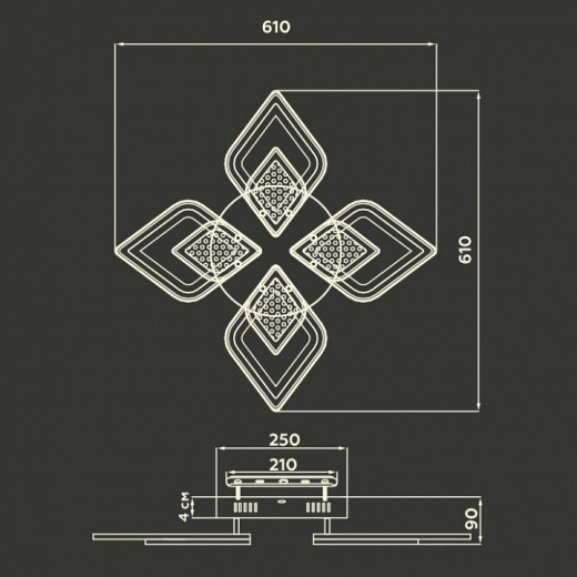 Потолочная люстра Ambrella Light FA FA4285