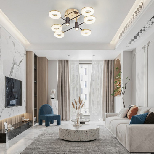 Потолочная люстра Arte Milano Ferrara-71399 271399/6 BK/GD
