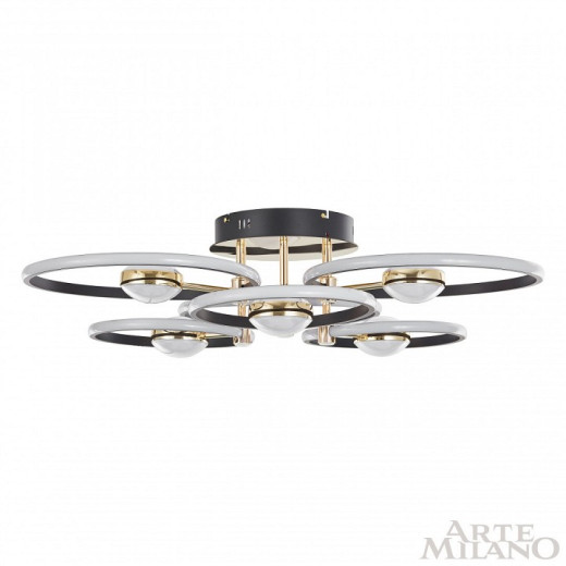Потолочная люстра Arte Milano Ferrara-76140 276140/6+6 BK/GD