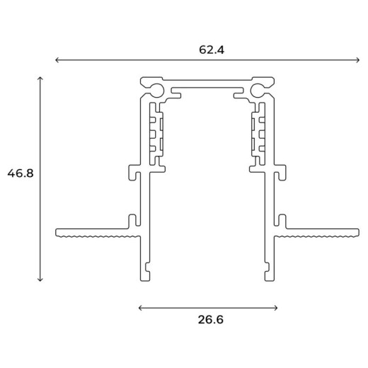 Трек встраиваемый Hesby Lighting ElDeko HSBL_0287