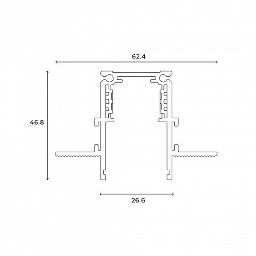 Трек встраиваемый Hesby Lighting ElDeko 0060