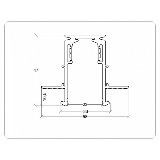 Трек встраиваемый Ambrella Light TRACK SYSTEM GL3331-9.5