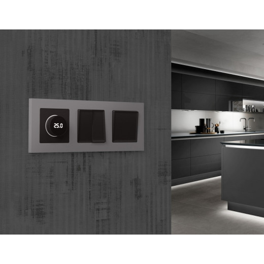 Накладка для терморегулятора электромеханического для теплого пола Ambrella Volt ALFA AP8058