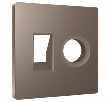 Накладка для ТВ-розетки и RJ-11 или RJ-45 Ambrella Volt ALFA AP6425