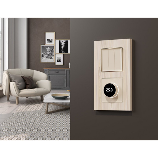 Накладка для терморегулятора электромеханического для теплого пола Ambrella Volt ALFA AP3258