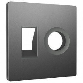 Накладка для ТВ-розетки и RJ-11 или RJ-45 Ambrella Volt ALFA AP6625