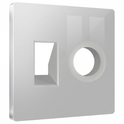 Накладка для ТВ-розетки и RJ-11 или RJ-45 Ambrella Volt ALFA AP4125