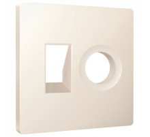 Накладка для ТВ-розетки и RJ-11 или RJ-45 Ambrella Volt ALFA AP3325