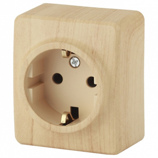 Накладка для розетки с заземлением и со шторками Эра Эра Эксперт 11-2204-11