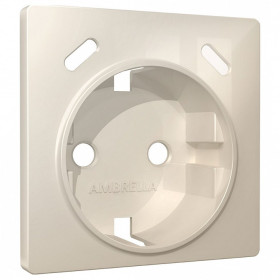Накладка для розетки с заземлением и со шторками и 2хUSB type С Ambrella Volt ALFA AP3105