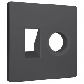 Накладка для ТВ-розетки и RJ-11 или RJ-45 Ambrella Volt ALFA AP9125