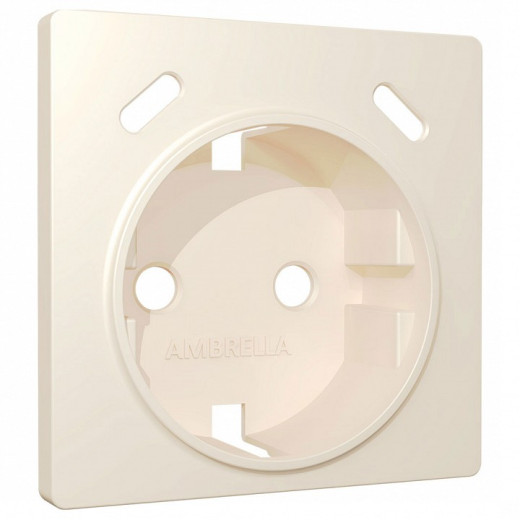 Накладка для розетки с заземлением и со шторками и 2хUSB type С Ambrella Volt ALFA AP3305