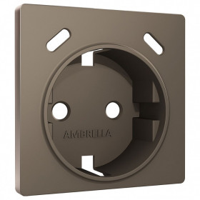 Накладка для розетки с заземлением и со шторками и 2хUSB type С Ambrella Volt ALFA AP6405