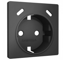 Накладка для розетки с заземлением и со шторками и 2хUSB type С Ambrella Volt ALFA AP9105