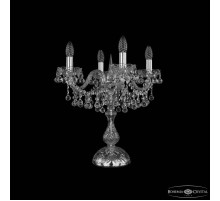 Настольная лампа декоративная Bohemia Ivele Crystal 1409 1409L/4/141-47 Ni