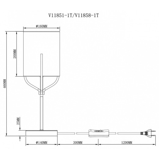 Настольная лампа декоративная Moderli Inari V11851-1T