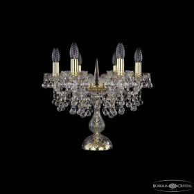 Настольная лампа декоративная Bohemia Ivele Crystal 1409 1409L/6/141-39 G