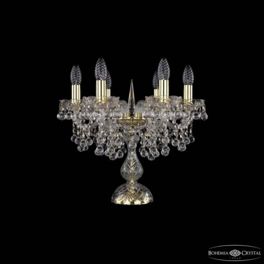 Настольная лампа декоративная Bohemia Ivele Crystal 1409 1409L/6/141-39 G