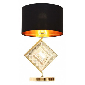 Настольная лампа декоративная LUMINA DECO Fabi LDT 5529 F.GD+BK