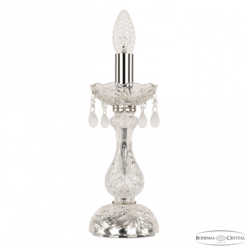 Настольная лампа декоративная Bohemia Ivele Crystal 112 112L/1-27 Ni V0300