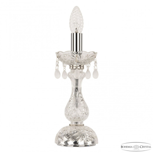 Настольная лампа декоративная Bohemia Ivele Crystal 112 112L/1-27 Ni V0300