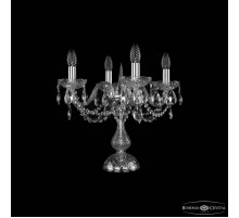 Настольная лампа декоративная Bohemia Ivele Crystal 1402 1402L/4/141-39 Ni
