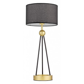 Настольная лампа декоративная LUMINA DECO Belforte LDT 5527 GD+BK