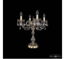 Настольная лампа декоративная Bohemia Ivele Crystal 1402 1402L/4/141-47 G