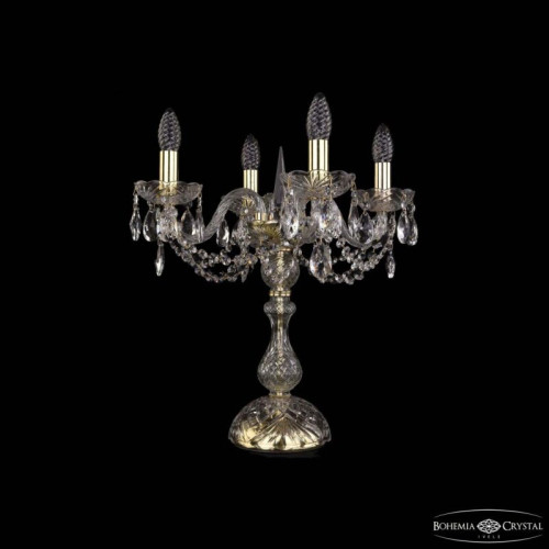 Настольная лампа декоративная Bohemia Ivele Crystal 1402 1402L/4/141-47 G
