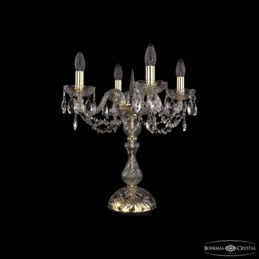 Настольная лампа декоративная Bohemia Ivele Crystal 1402 1402L/4/141-47 G