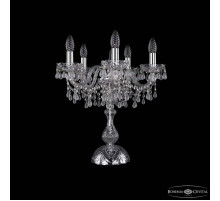 Настольная лампа декоративная Bohemia Ivele Crystal 1410 1410L/5/141-47 Ni V0300