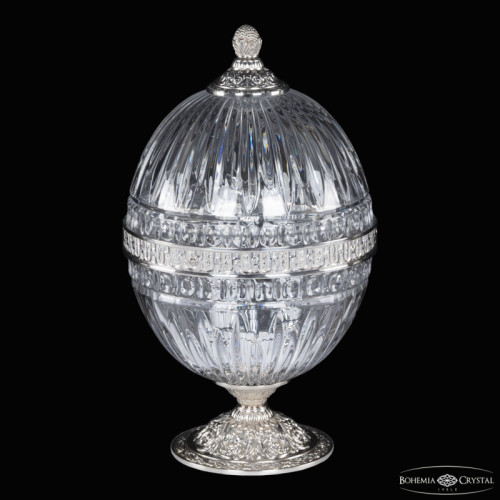 Настольная лампа декоративная Bohemia Ivele Crystal 5680 5680L/18 Ni Clear/M-1G