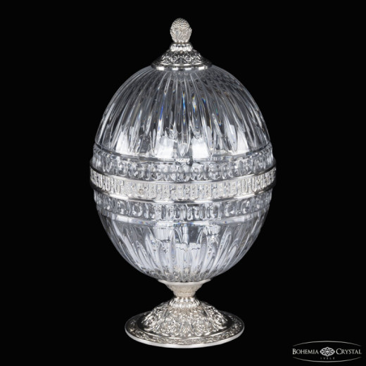 Настольная лампа декоративная Bohemia Ivele Crystal 5680 5680L/18 Ni Clear/M-1G