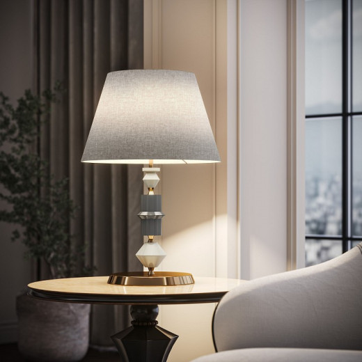 Настольная лампа декоративная Eurosvet Olaria 108012 латунь