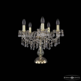 Настольная лампа декоративная Bohemia Ivele Crystal 1410 1410L/5/141-39 G V0300