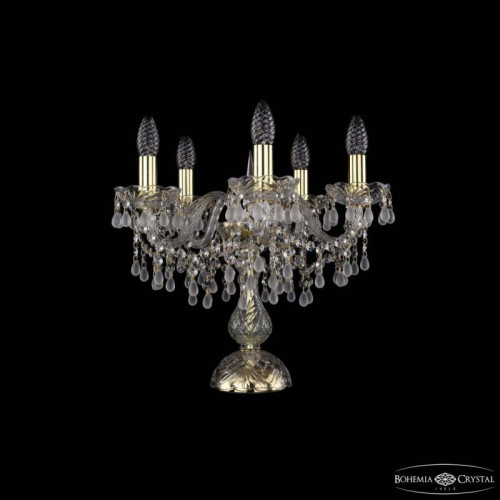 Настольная лампа декоративная Bohemia Ivele Crystal 1410 1410L/5/141-39 G V0300