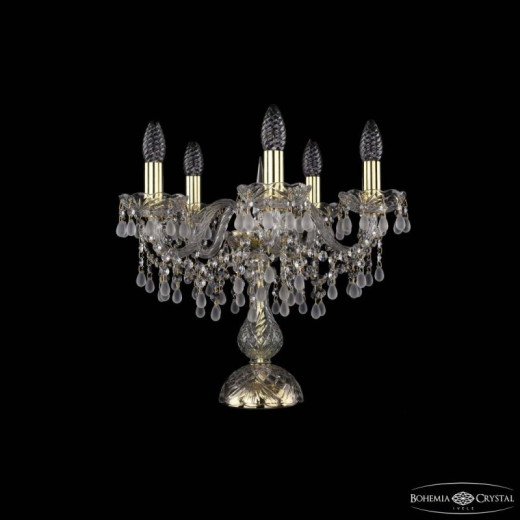 Настольная лампа декоративная Bohemia Ivele Crystal 1410 1410L/5/141-39 G V0300