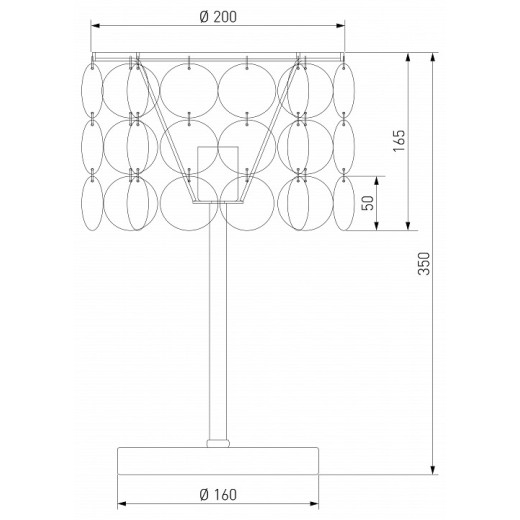 Настольная лампа декоративная Eurosvet Sandra 208101
