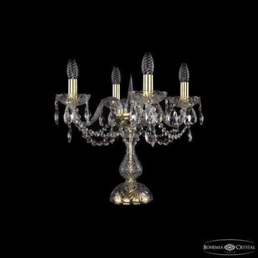 Настольная лампа декоративная Bohemia Ivele Crystal 1402 1402L/4/141-39 G