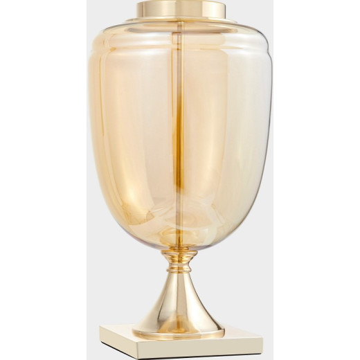 Настольная лампа декоративная LUMINA DECO Olimpia LDT 304 F.GD+WT