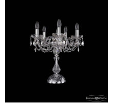 Настольная лампа декоративная Bohemia Ivele Crystal 1402 1402L/5/141-47 Ni