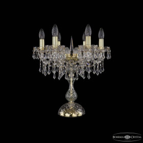 Настольная лампа декоративная Bohemia Ivele Crystal 1403 1403L/6/141-47 G