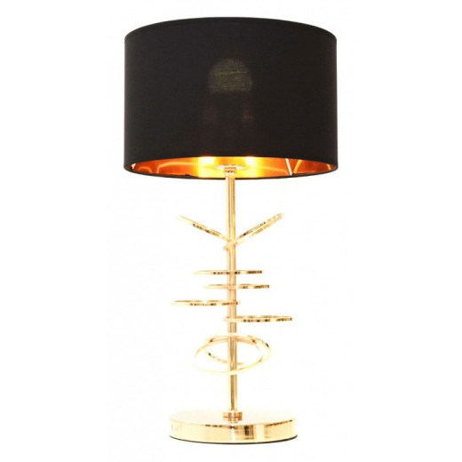 Настольная лампа декоративная LUMINA DECO Fabi LDT 5530 F.GD+BK